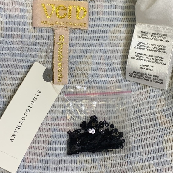 ANTHROPOLOGIE Verb By Pallavi Singhee Vineyard Tiered Maxi Dress Size 8 NWT - Picture 15 of 16